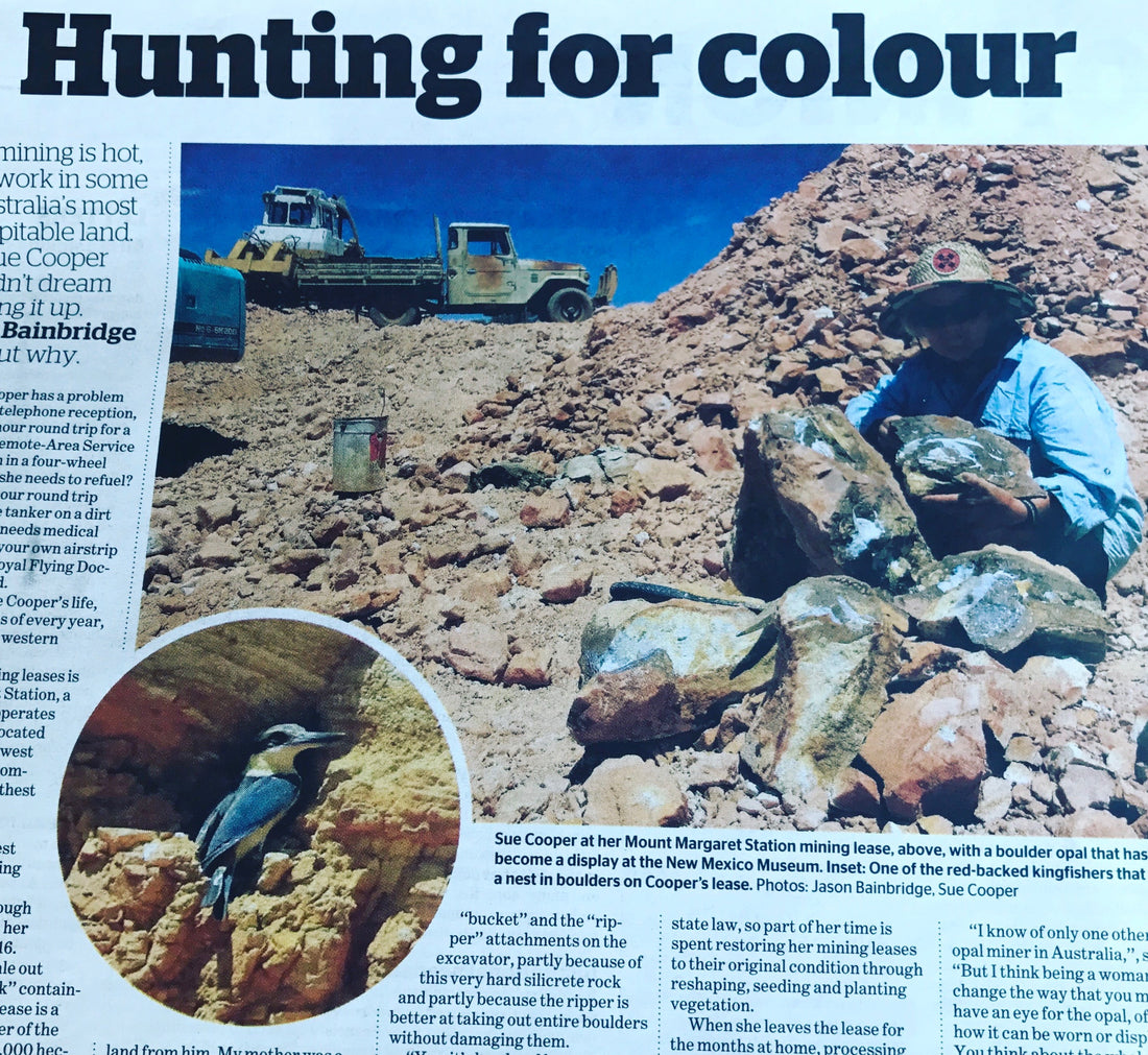 Adventures of a female opal miner, as seen in "The Age"