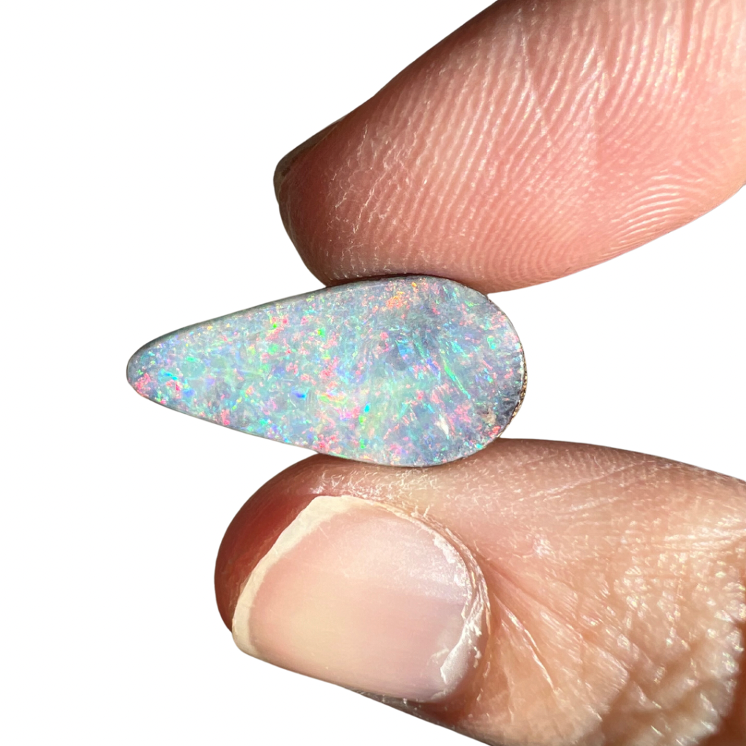 10.04 Ct teardrop boulder opal pair