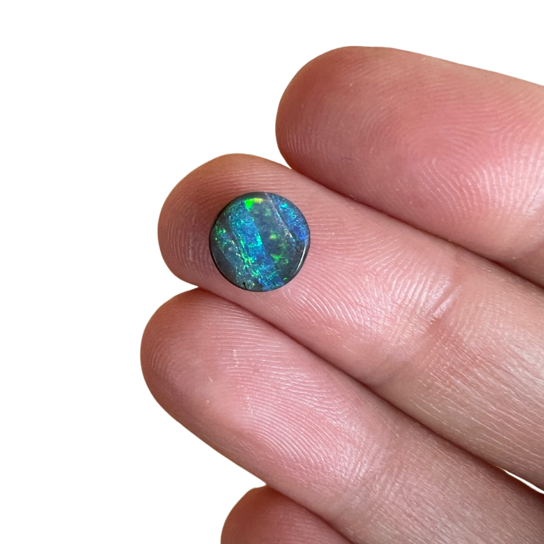 1.63 extra small circle boulder opal