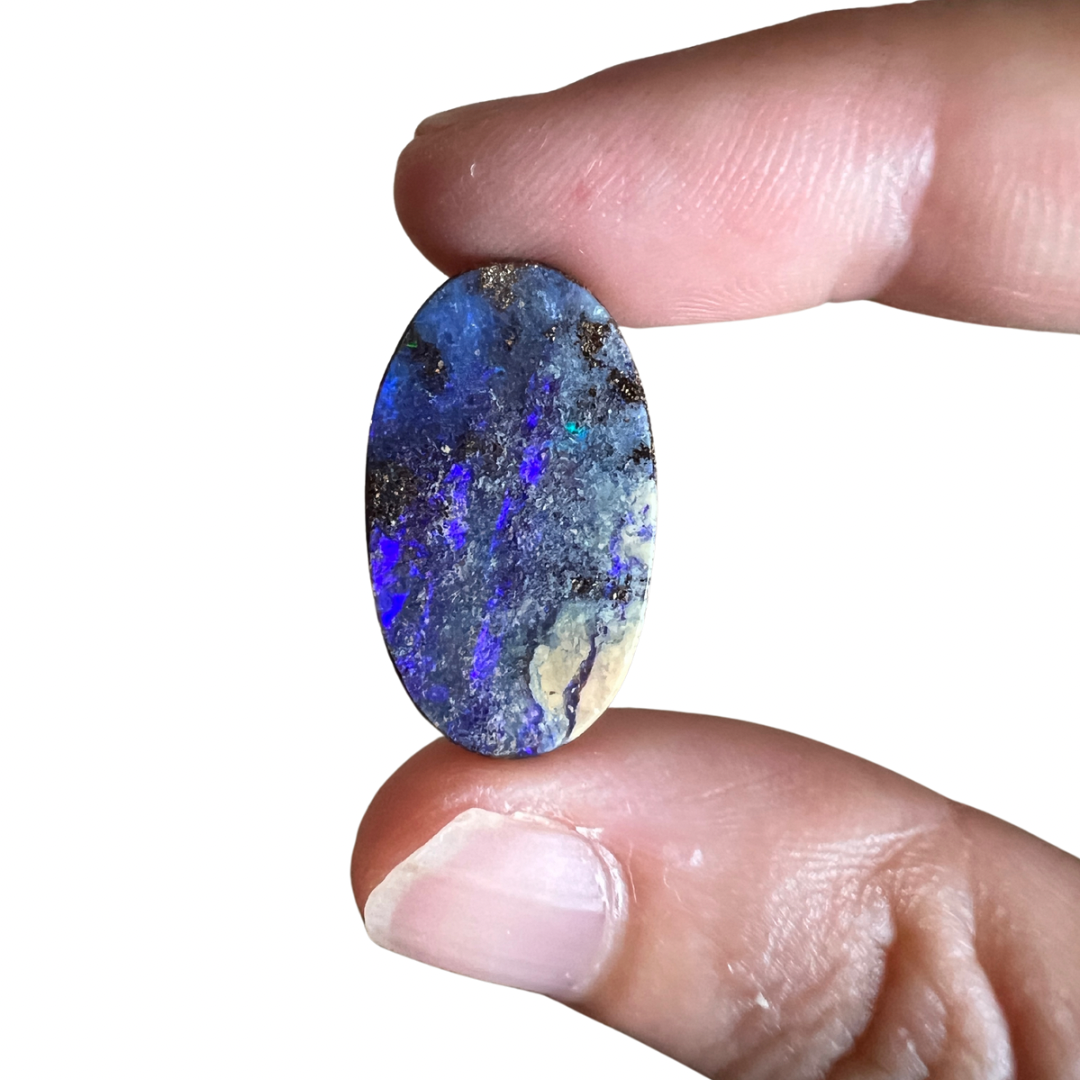 13.07 Ct purple boulder opal