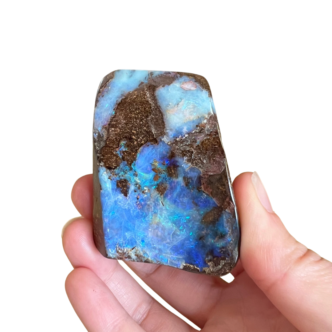 94 g green-blue boulder opal specimen