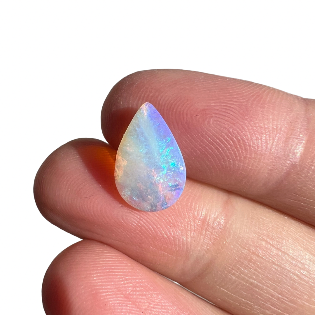 1.91 Ct teardrop crystal opal