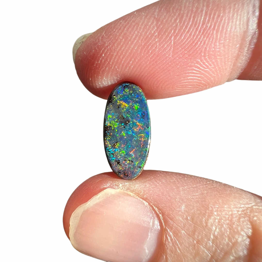 2.67 Ct rainbow boulder opal