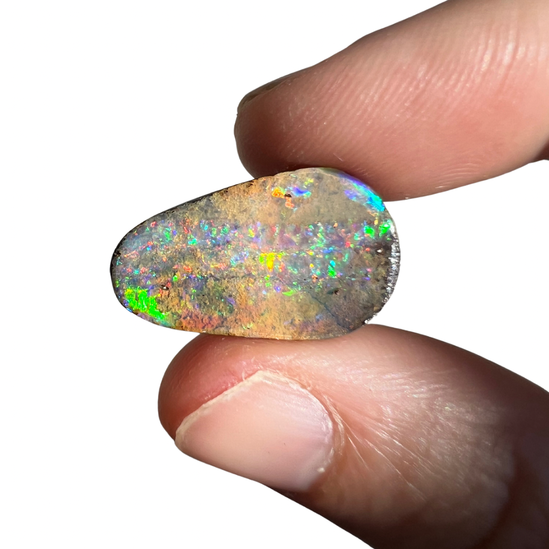 9.59 Ct rainbow boulder opal