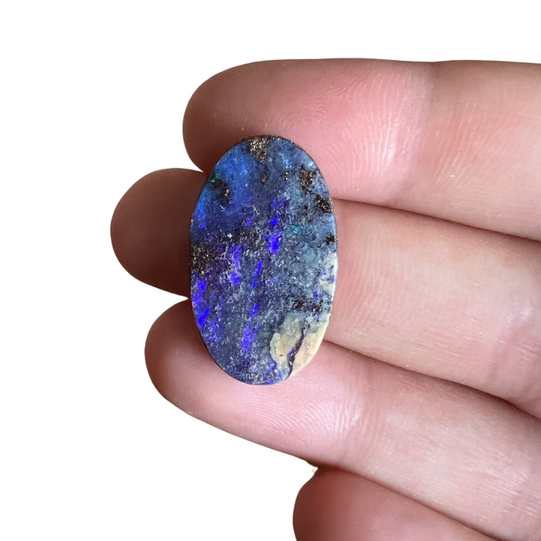 13.07 Ct purple boulder opal