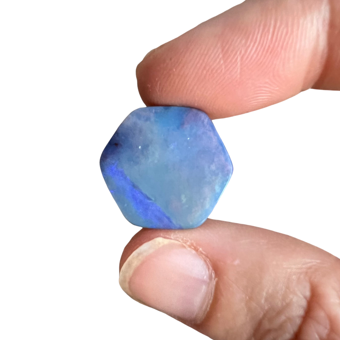 10.70 Ct hexagon boulder opal