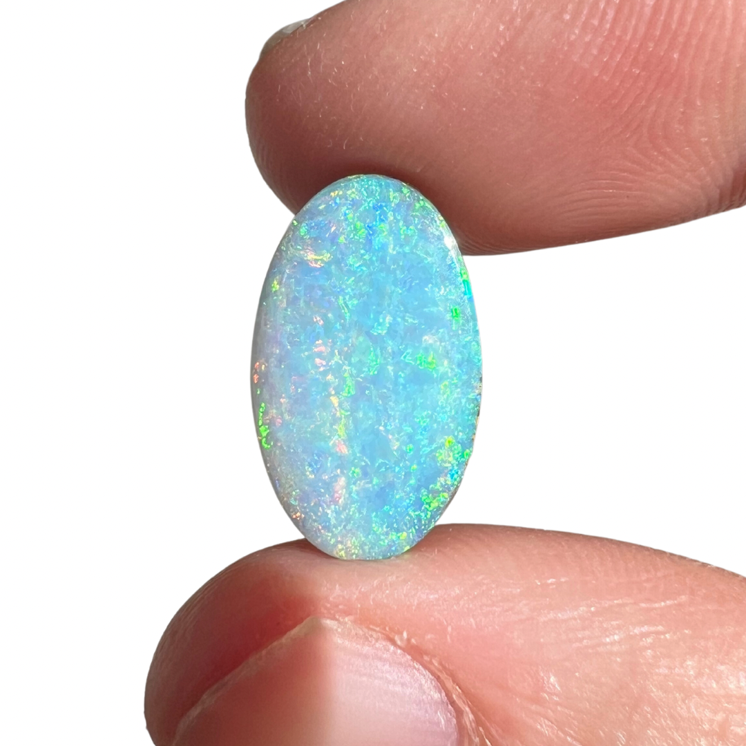 5.68 Ct pink and green pastel boulder opal