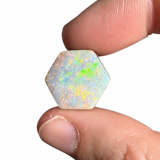 8.30 Ct light hexagon boulder opal