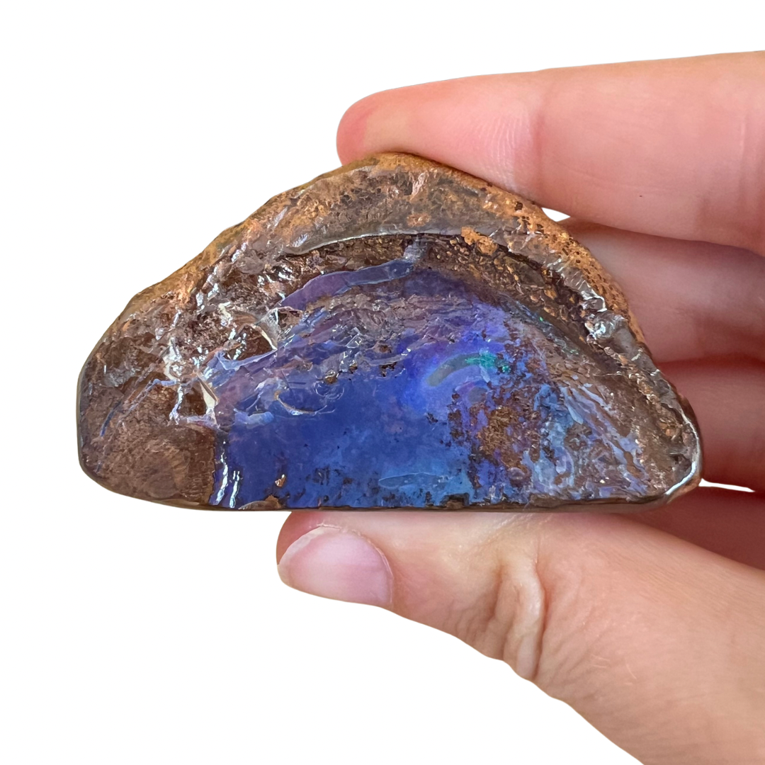 64 g purple boulder opal specimen