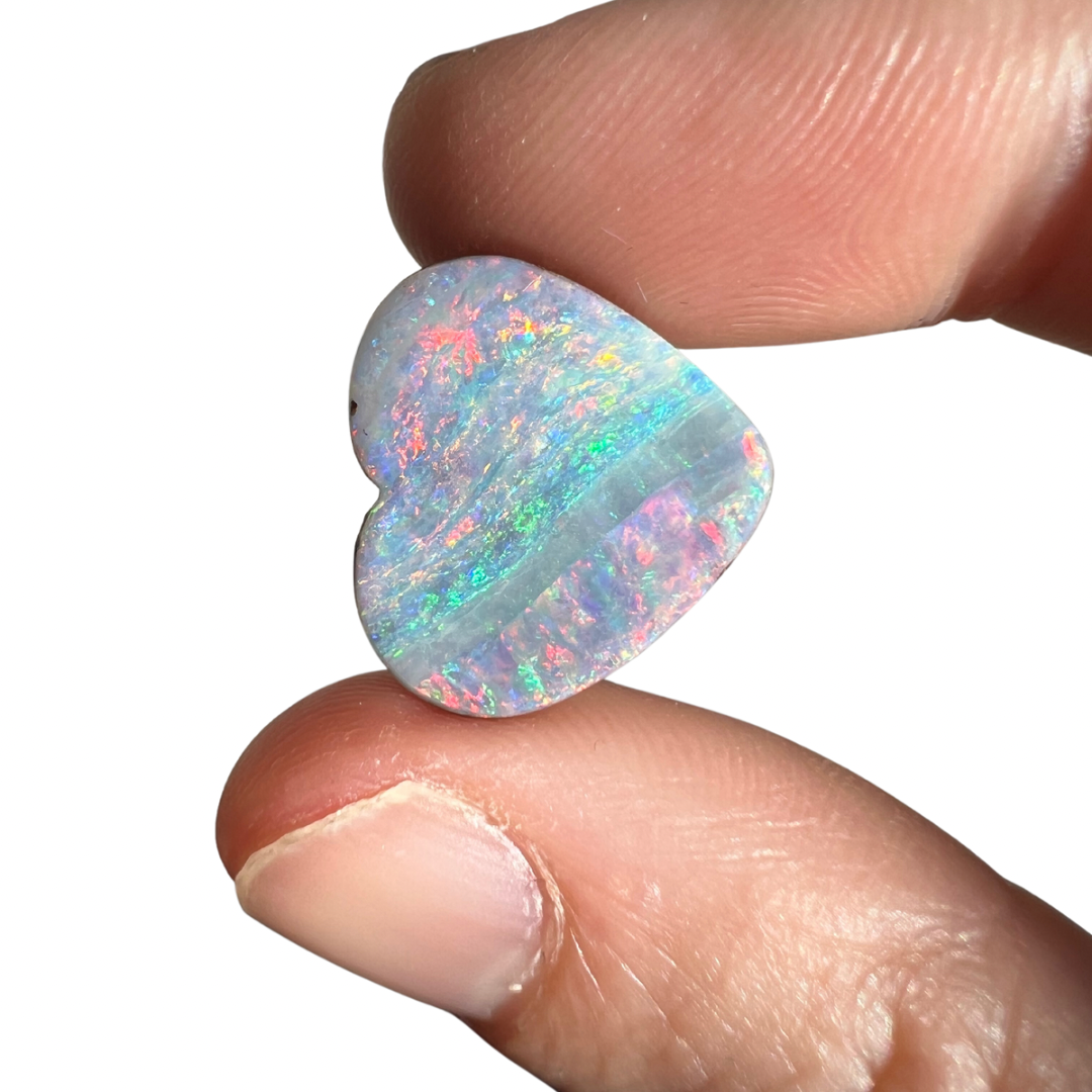 9.69 Ct heart boulder opal