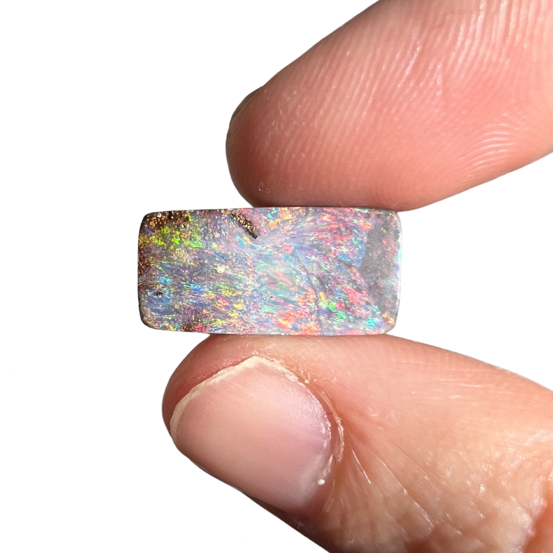 5.46 Ct small rectangle boulder opal