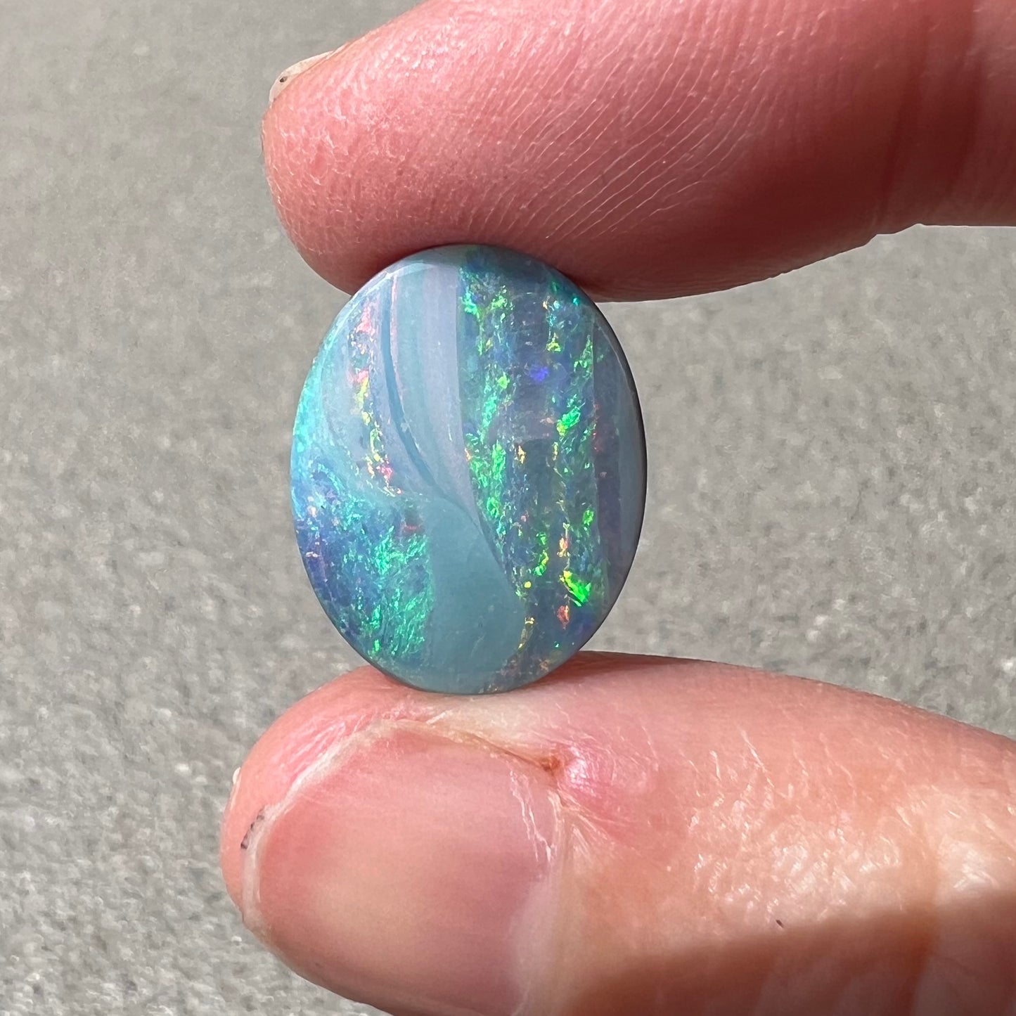 8.68 Ct pastel swirl boulder opal
