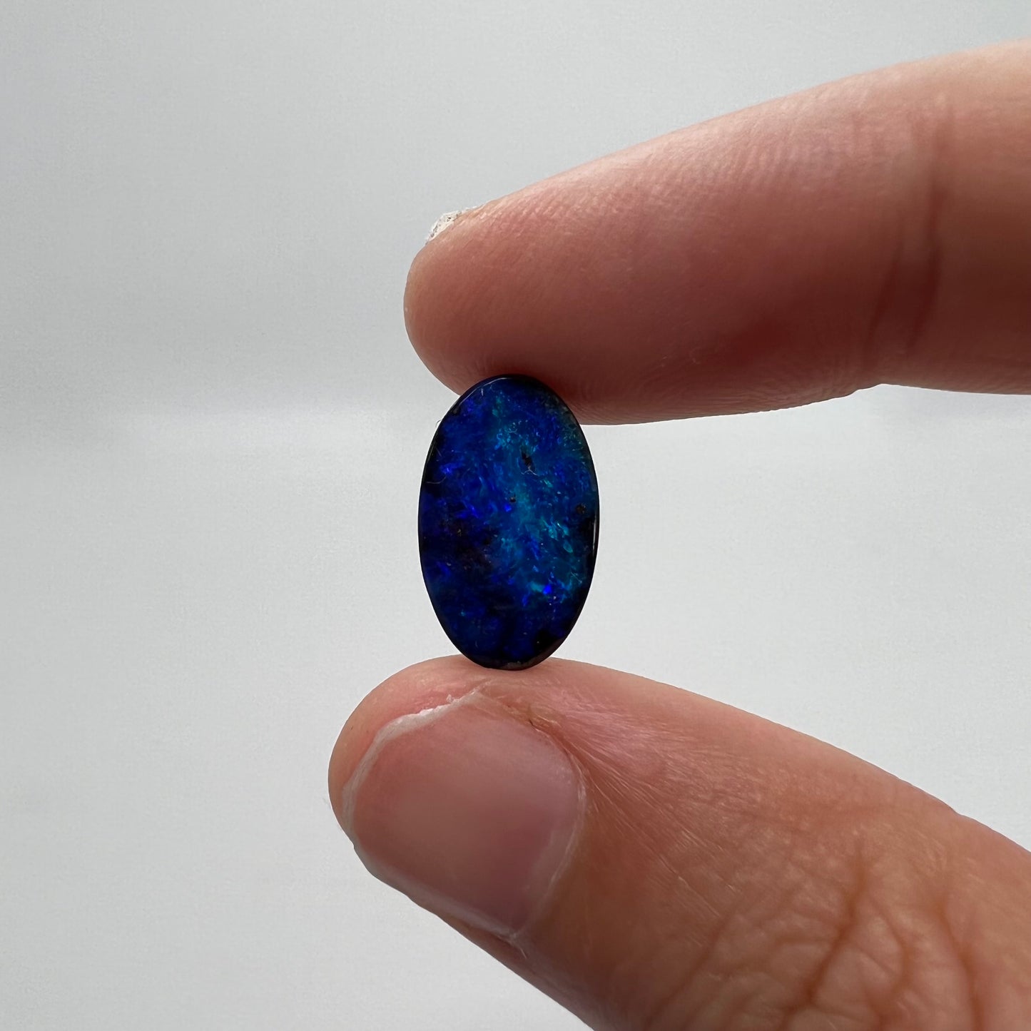 3.91 Ct small oval boulder opal