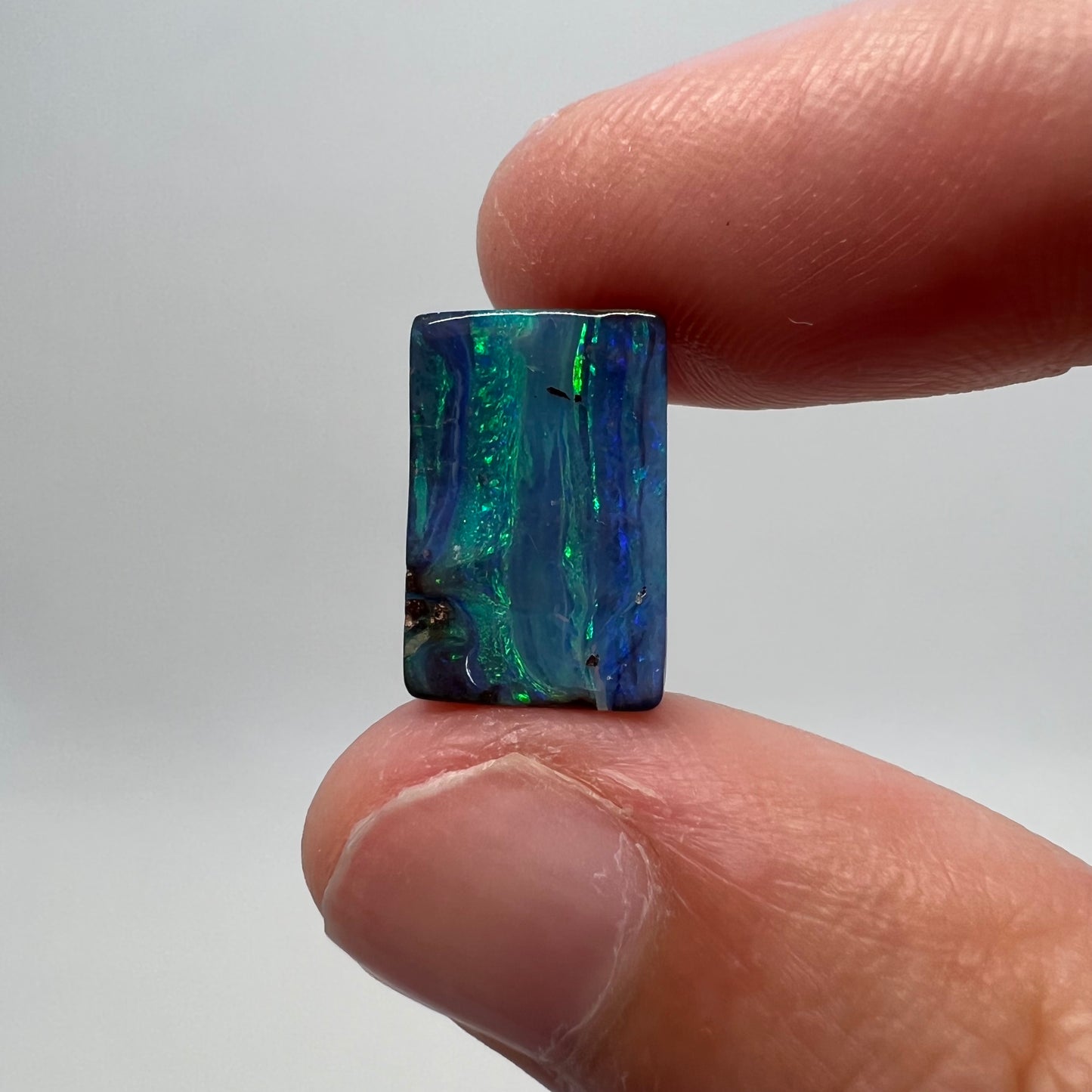 6.01 Ct green-blue boulder opal