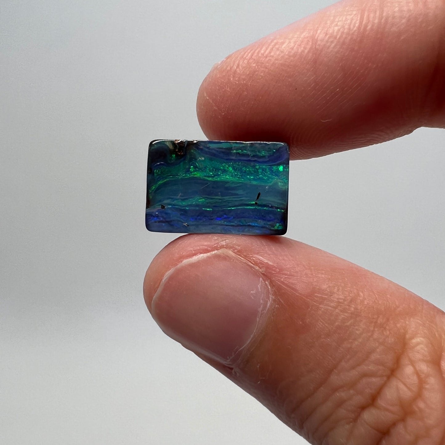 6.01 Ct green-blue boulder opal