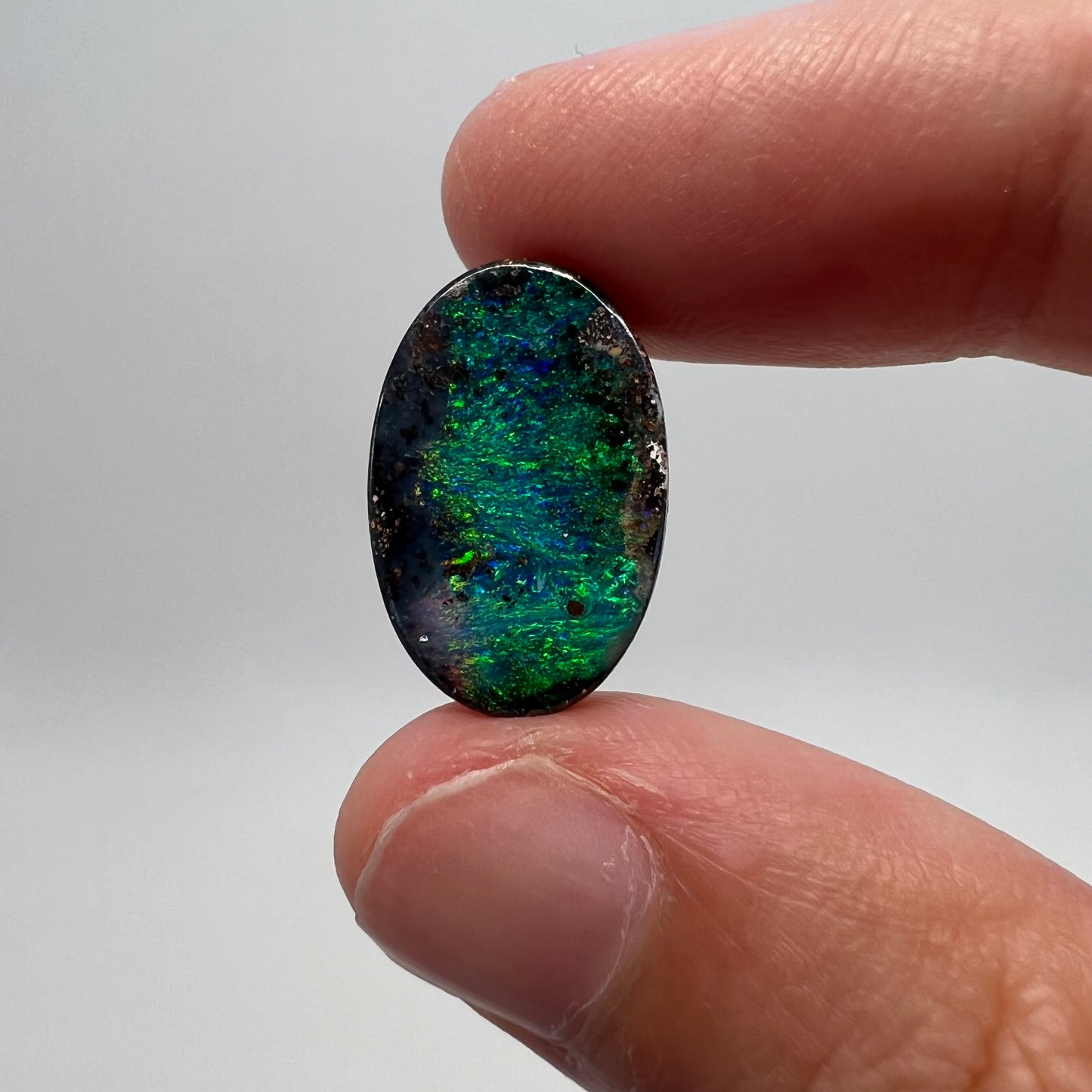 9.31 Ct oval boulder opal