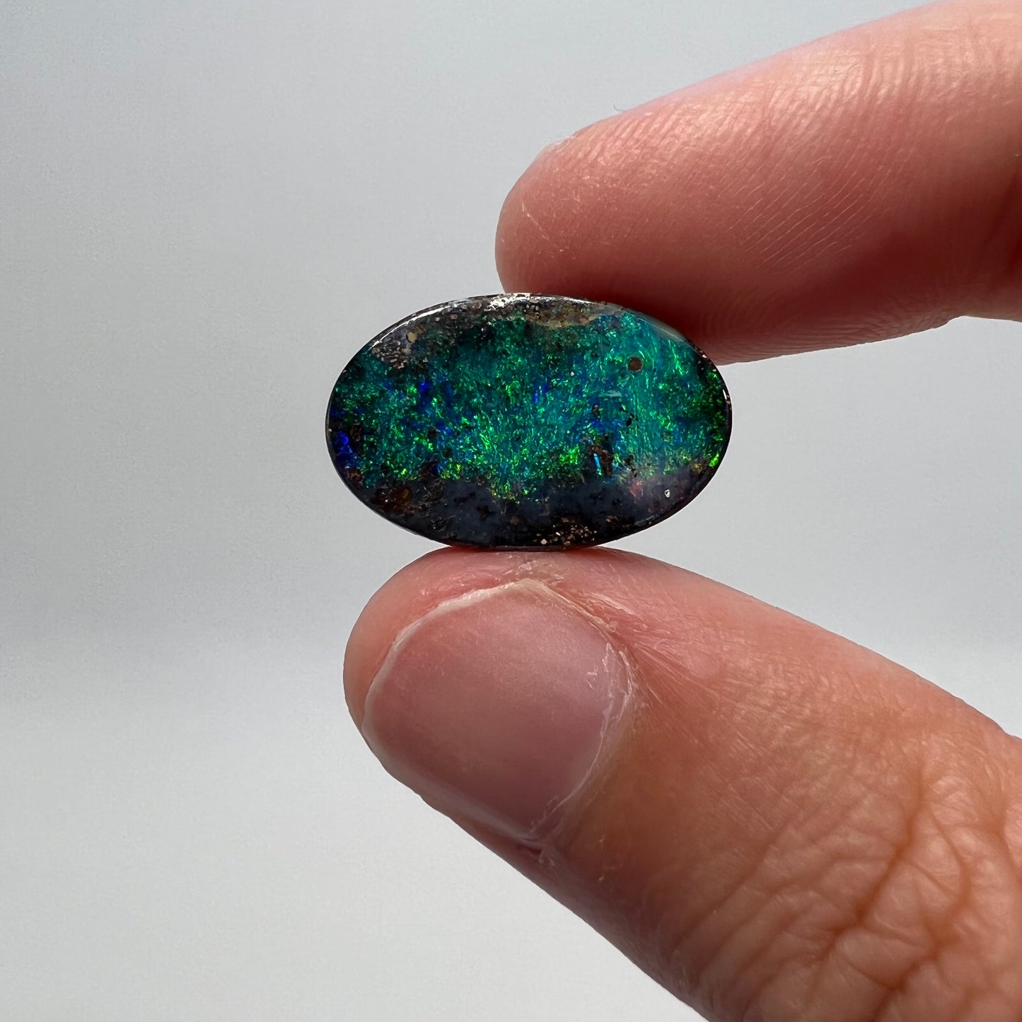 9.31 Ct oval boulder opal