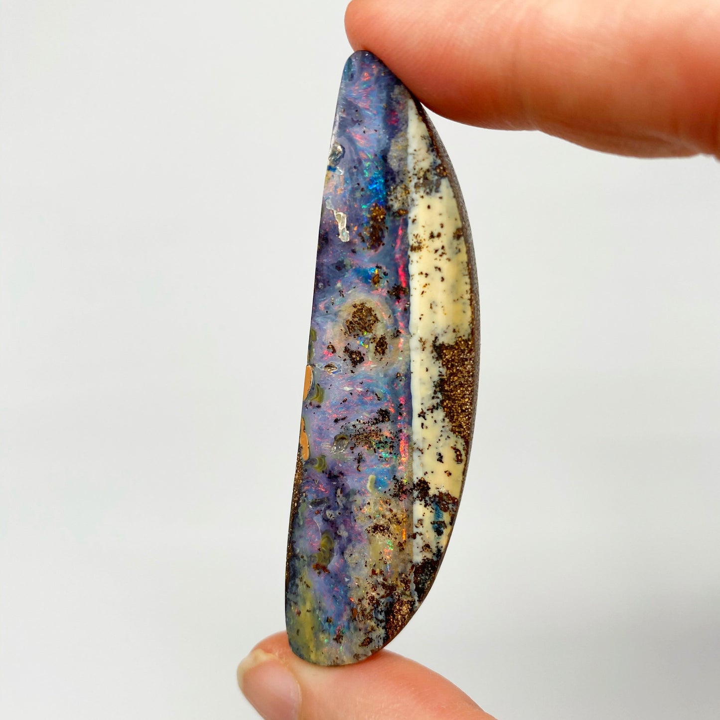 Australian Boulder Opal - 87 Ct pink arch boulder opal specimen - Broken River Mining