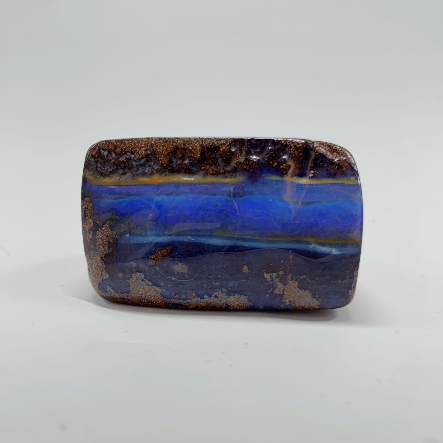 Australian Boulder Opal - 190 Ct blue boulder opal specimen - Broken River Mining